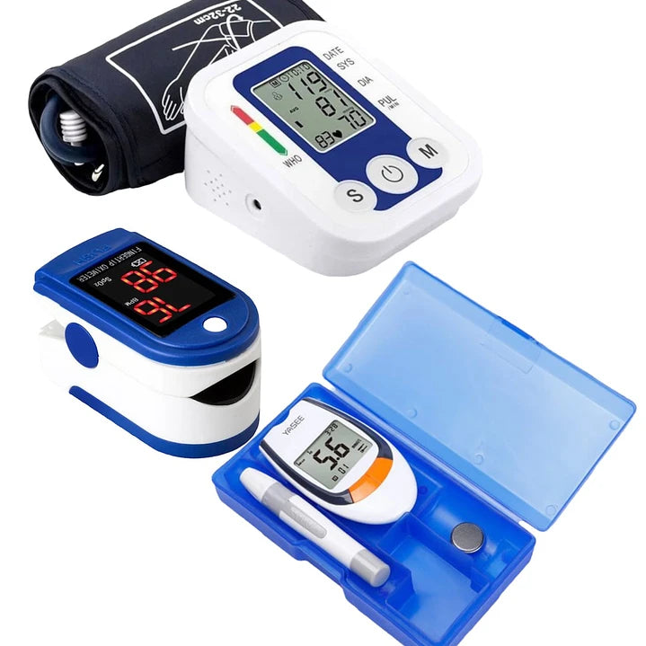 Tensiometro + glucometro y oximetro