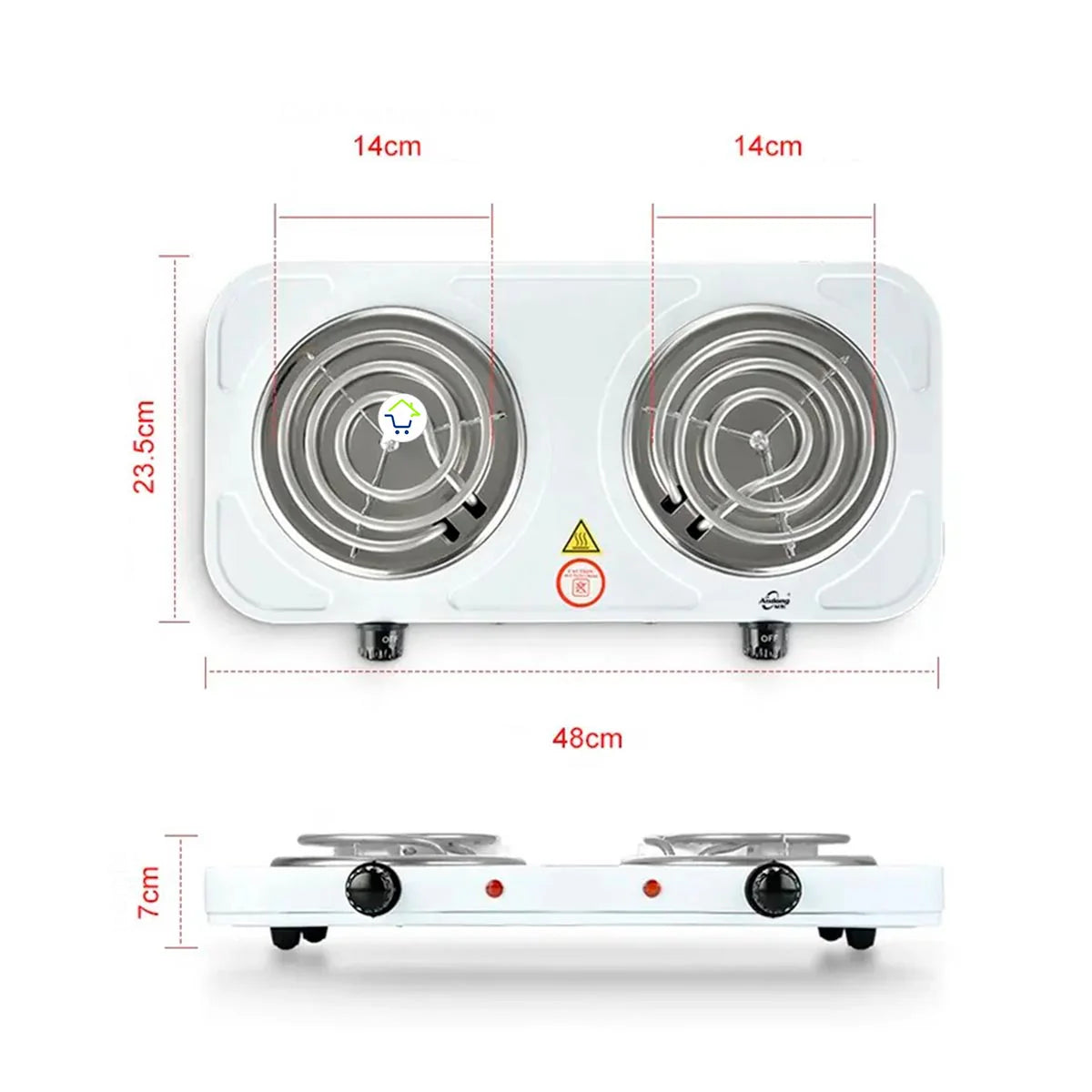 Estufa Electrica 2 Puestos 5 Niveles: Cocina donde quieras
