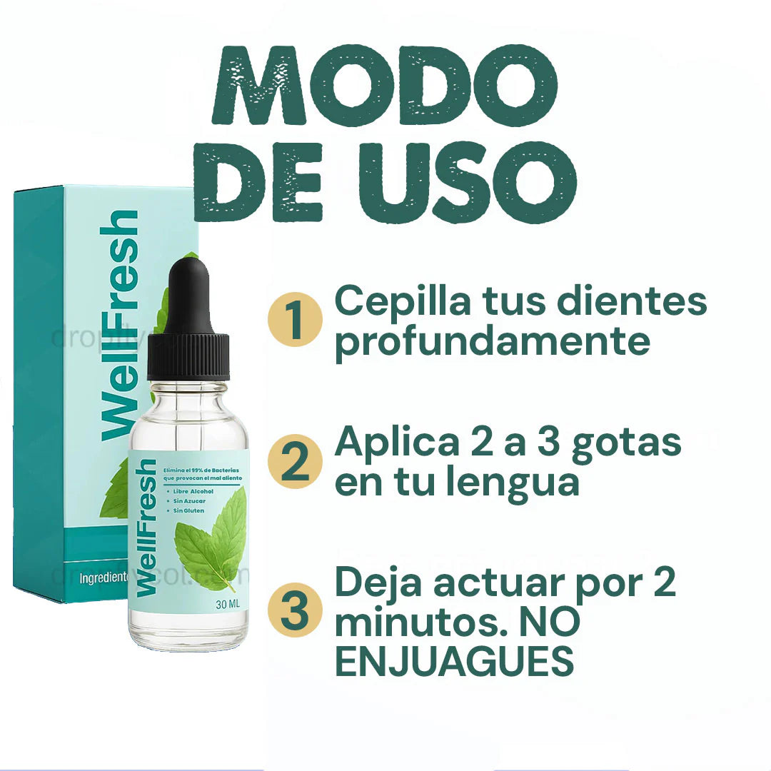 Well Fresh elimina el mal aliento