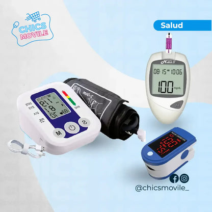 Tensiometro + glucometro y oximetro