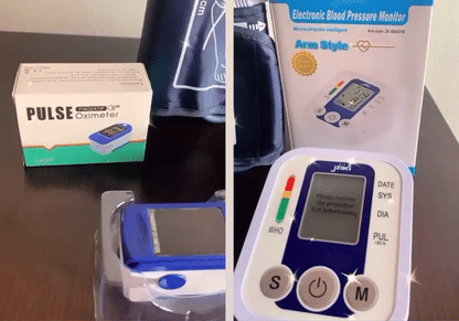 Tensiometro + glucometro y oximetro